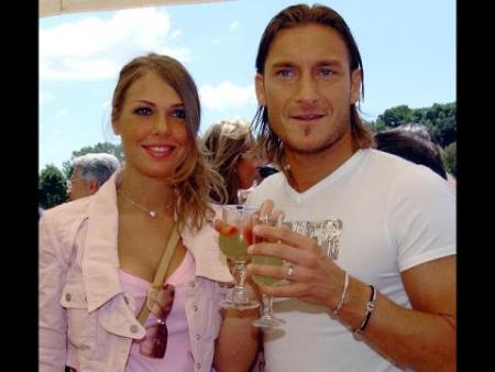 totti avec sa femme